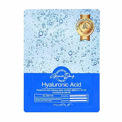 Grace day hialurono rūgšties lakštinė veido kaukė, 27 ml