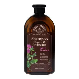 Herbal traditions šampūnas plaukams su varnalėšomis, apsaugantis bei atkuriamasis, 500 ml