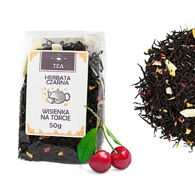 Juodoji arbata vyšnia ant pyrago, 50 g