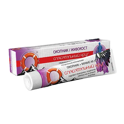 Gelbėjimo ratas®, mumijus + kaulažolės kremas kūnui, 50 g