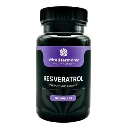 Vitalharmony resveratrolis 250 mg, 30 kapsulių