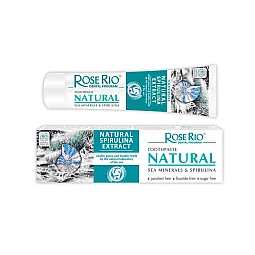 Natūrali  dantų pasta su spirulina, be fluoro, 65 ml