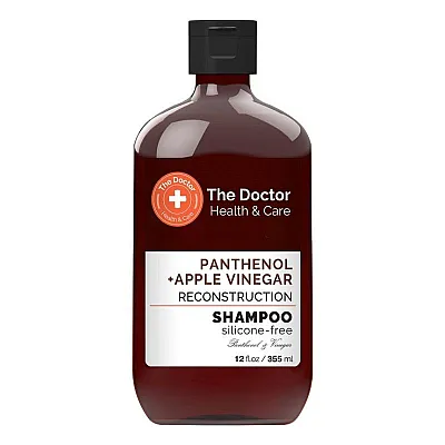 The doctor atstatomasis šampūnas pantenolis + obuolių actas, 355 ml