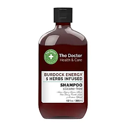 The doctor 5 žolelių šampūnas suteikiantis varnalėšų energija, 355 ml