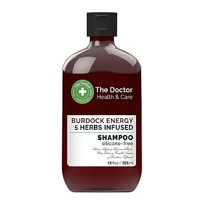 The doctor 5 žolelių šampūnas suteikiantis varnalėšų energija, 355 ml