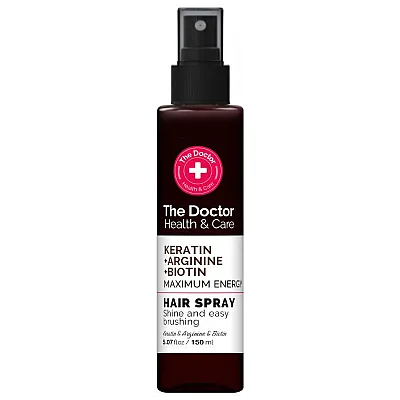 The doctor maksimalia energija suteikiantis purškiklis plaukams keratinas + argininas + biotinas, 150 ml