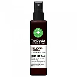The doctor 5 žolelių purškiklis plaukams suteikiantis varnalėšų energija, 150 ml