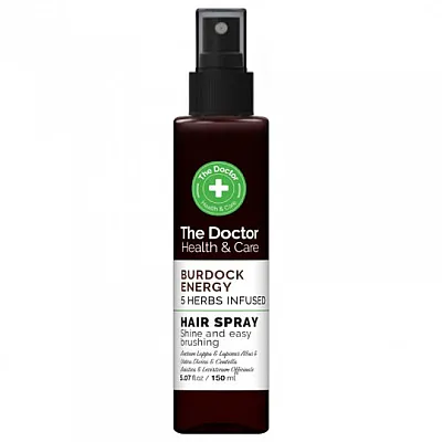 The doctor 5 žolelių purškiklis plaukams suteikiantis varnalėšų energija, 150 ml
