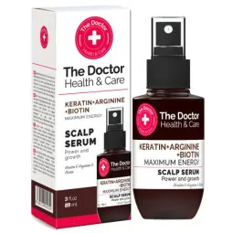 The doctor maksimali energija galvos odos serumas keratinas + argininas + biotinas, 89 ml