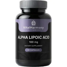 VitalHarmony alfa lipoinė rūgštis 100 mg, 90 kapsulių
