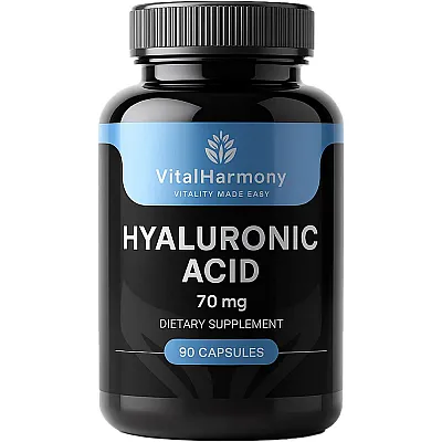 Vitalharmony hialurono rūgštis, 90 kapsulių