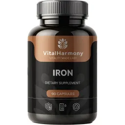 Vitalharmony geležis, 90 kapsulių