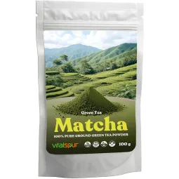 Vitalspur matcha aukštos kokybės žaliosios arbatos milteliai, 100 g