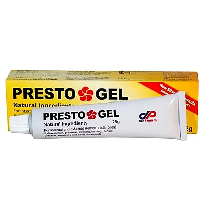 PrestoGel gelis nuo hemorojaus, 25 g