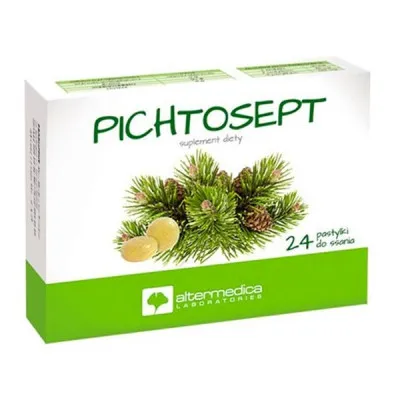 Altermedica pichtosept pastilės gerklei, 24 vnt.