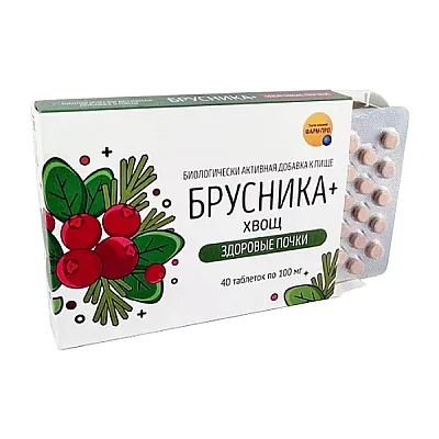 Bruknė + asiūkliai „sveiki inkstai“, 40 tablečių