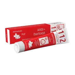 112 kremas-balzamas „Pantenolis + alijošius“, 50 g