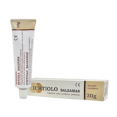 Ichtiolo balzamas, pagalbinė odos priežiūros priemonė, 30 g
