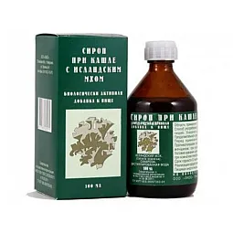 Islandskij moch sirupas su islandijos kerpenomis, 100 ml