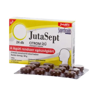 Jutasept citrinų skonio, 24 pastilės