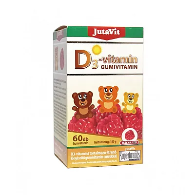 JutaVit vitaminas D3 vaikams, 60 guminukų