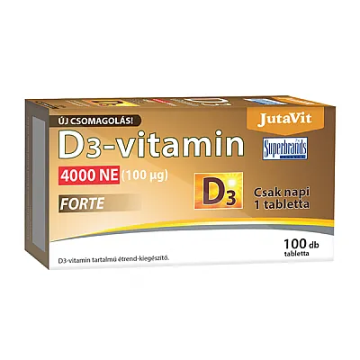 JutaVit vitaminas D3 4000 TV forte 100 mcg, 100 tablečių