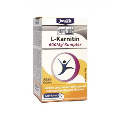 JutaVit l-karnitinas 600 mg komplex, 60 tablečių