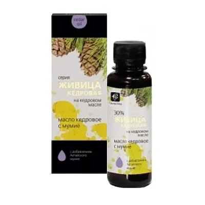 Kedrų sakai kedro aliejuje su mumijo, 100 ml