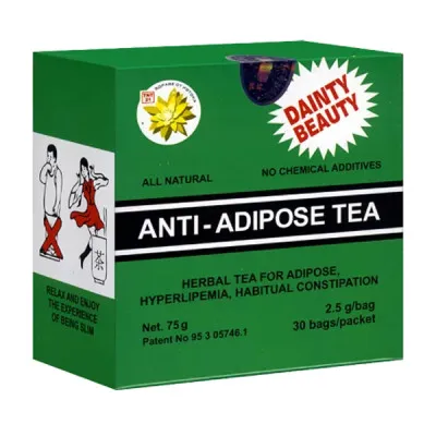 Anti adipose kiniškų žolelių arbata svorio kontrolei, 30 pakelių