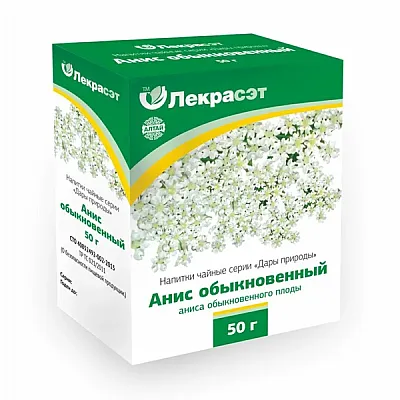 Lekraset žolelių arbata „Anyžis“, 50 g