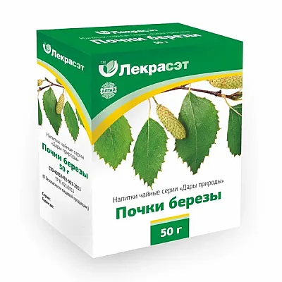 Lekraset žolelių arbata „Beržų pumpurai“, 50 g