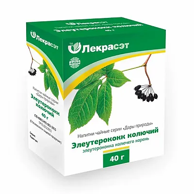 Lekraset žolelių arbata „Eleuterokokas“, 40 g