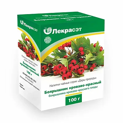 Lekraset žolelių arbata „Gudobelių vaisiai“, 100 g