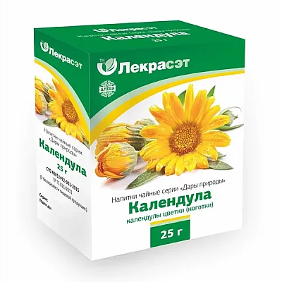 Lekraset žolelių arbata „Medetka“, 25 g