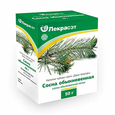 Lekraset žolelių arbata „Pušų pumpurai“, 50 g