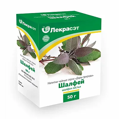 Lekraset žolelių arbata „Šalavijas“, 50 g