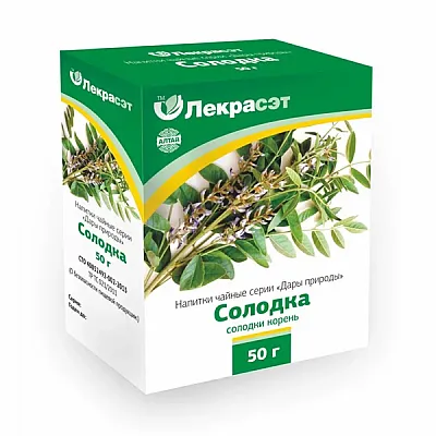 Lekraset žolelių arbata „Saldymedžio šaknys“, 50 g