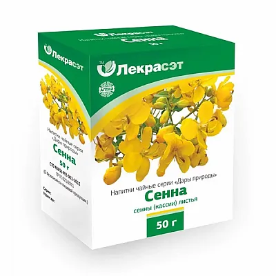 Lekraset žolelių arbata „Senna“, 50 g