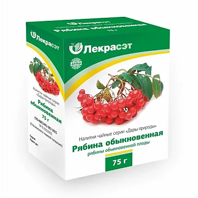 Lekraset žolelių arbata „Šermukšnis“, 75 g