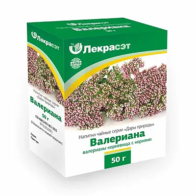 Lekraset žolelių arbata „Valerijonas“, 50 g