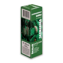 „Baltas“ terpentininė emulsija voniai su vaistažolių ekstraktu, 250 ml