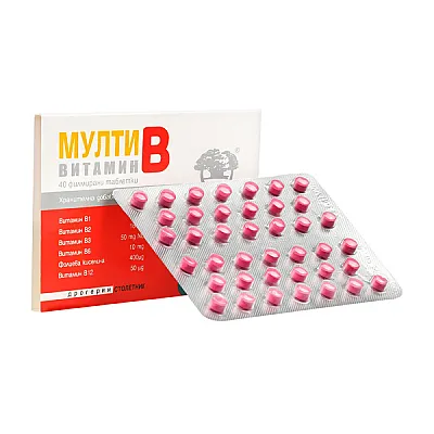NikSen multi B vitaminų kompleksas, 40 tablečių