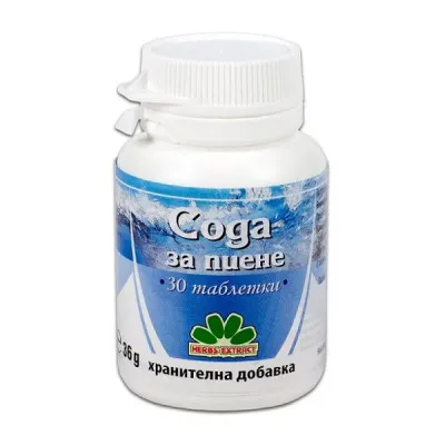 NikSen geriamosios sodos tabletės, 30 tablečių