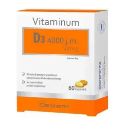 Starpharma vitaminum D3 4000 TV strong, 60 kapsulių