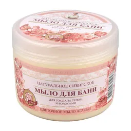 Travy I Sbory Agafji rausvas muilas kūnui ir plaukams, 500 ml