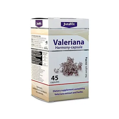 JutaVit valeriana harmony, 45 kapsulės