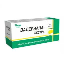 Valerijono ekstraktas, 50 tablečių