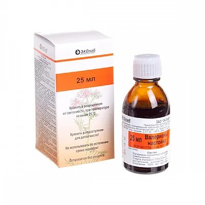 Valerijonų tinktūra, 25 ml
