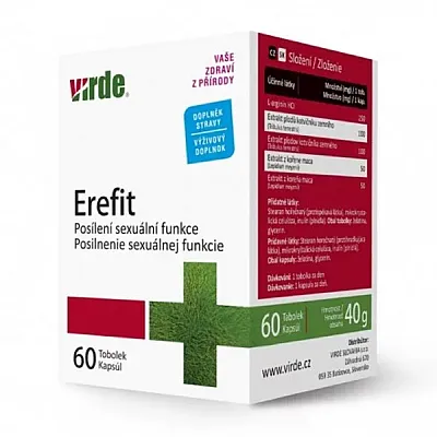 Virde erefit forte vyrams, 60 kapsulių