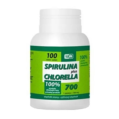 Virde spirulina + chlorella, 100 tablečių